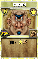 Wizard101 Star spell card: Cyclops, Spell ID 11356