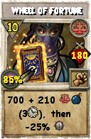 Wizard101 Balance spell card: Wheel of Fortune, Spell ID 11370