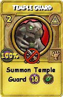 Wizard101 Myth spell card: Temple Guard, Spell ID 11374