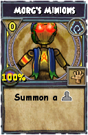 Wizard101 Shadow spell card: Morg's Minions, Spell ID 11375