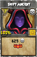 Wizard101 Death spell card: Shift Ancient, Spell ID 11389