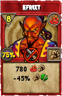 Wizard101 Fire spell card: Efreet, Spell ID 11412
