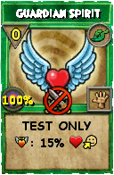 Wizard101 Life spell card: Guardian Spirit, Spell ID 11415