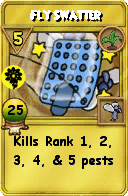 Wizard101 Gardening spell card: Fly Swatter, Spell ID 11435
