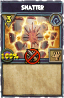 Wizard101 Shadow spell card: Shatter, Spell ID 11444
