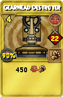 Wizard101 Balance spell card: Gearhead Destroyer, Spell ID 11451