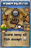Wizard101 Fishing spell card: Winnow Death Fish, Spell ID 11468