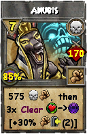 Wizard101 Death spell card: Anubis, Spell ID 11472