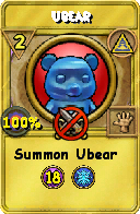 Wizard101 Myth spell card: Ubear, Spell ID 11476
