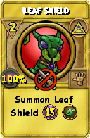 Wizard101 Myth spell card: Leaf Shield, Spell ID 11480
