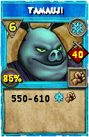 Wizard101 Ice spell card: Tamauji, Spell ID 11486