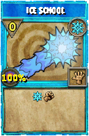 Wizard101 Ice spell card: Ice School, Spell ID 11490