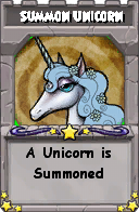Wizard101 School 16 spell card: Summon Unicorn, Spell ID 11504