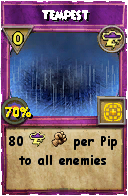 Wizard101 Storm spell card: Tempest, Spell ID 11506