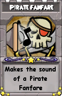 Wizard101 School 16 spell card: Pirate Fanfare, Spell ID 11510