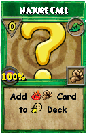Wizard101 Life spell card: Nature Call, Spell ID 11511