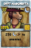 Wizard101 Moon spell card: Shift Margherita, Spell ID 11512