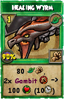 Wizard101 Life spell card: Healing Wyrm, Spell ID 11513