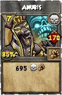 Wizard101 Death spell card: Anubis, Spell ID 11540