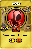 Wizard101 Myth spell card: Achey, Spell ID 11555