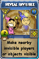 Wizard101 Cantrips spell card: Reveal Invisible, Spell ID 11562