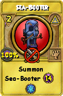 Wizard101 Myth spell card: Sea-Booter, Spell ID 11575