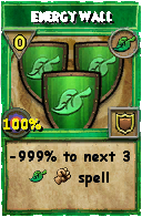 Wizard101 Life spell card: Energy Wall, Spell ID 11581