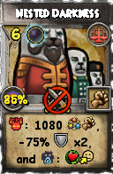 Wizard101 Balance spell card: Nested Darkness, Spell ID 11582