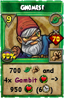 Wizard101 Life spell card: Gnomes!, Spell ID 11605