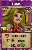 Wizard101 Storm spell card: Sirens, Spell ID 11624