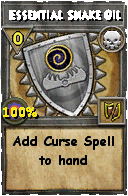 Wizard101 Death spell card: Essential Snake Oil, Spell ID 11631