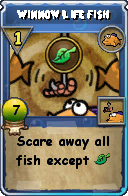 Wizard101 Fishing spell card: Winnow Life Fish, Spell ID 11653