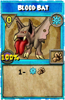 Wizard101 Ice spell card: Blood Bat, Spell ID 11658