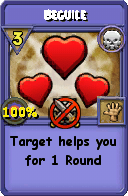 Wizard101 Death spell card: Beguile, Spell ID 11664