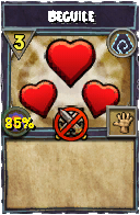 Wizard101 Shadow spell card: Beguile, Spell ID 11696