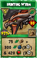 Wizard101 Life spell card: Hunting Wyrm, Spell ID 11700