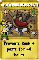 Wizard101 Gardening spell card: Miniature Bloodbats, Spell ID 11719