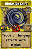 Wizard101 Myth spell card: Dimension Shift, Spell ID 11745