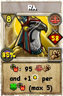 Wizard101 Balance spell card: Ra, Spell ID 11763