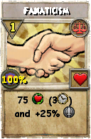 Wizard101 Balance spell card: Fanaticism, Spell ID 11769