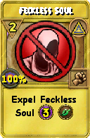 Wizard101 Myth spell card: Feckless Soul, Spell ID 11794