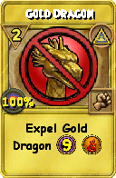 Wizard101 Myth spell card: Gold Dragon, Spell ID 11797