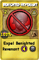 Wizard101 Myth spell card: Benighted Revenant, Spell ID 11804