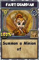 Wizard101 Shadow spell card: Fairy Guardian, Spell ID 11829
