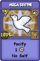 Wizard101 Storm spell card: Mega Soothe, Spell ID 11842
