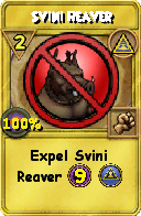Wizard101 Myth spell card: Svini Reaver, Spell ID 11847