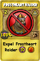 Wizard101 Myth spell card: Frostheart Raider, Spell ID 11854