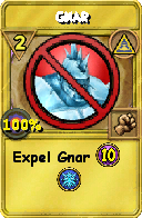 Wizard101 Myth spell card: Gnar, Spell ID 11856