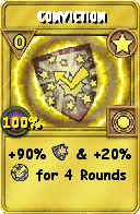 Wizard101 Star spell card: Conviction, Spell ID 11887