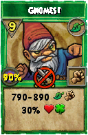 Wizard101 Life spell card: Gnomes!, Spell ID 11889